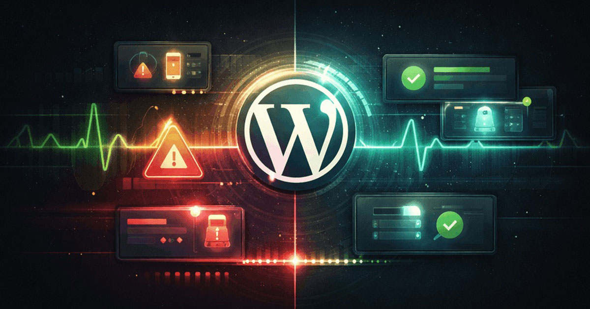 uptime monitoring-WordPress maintenance