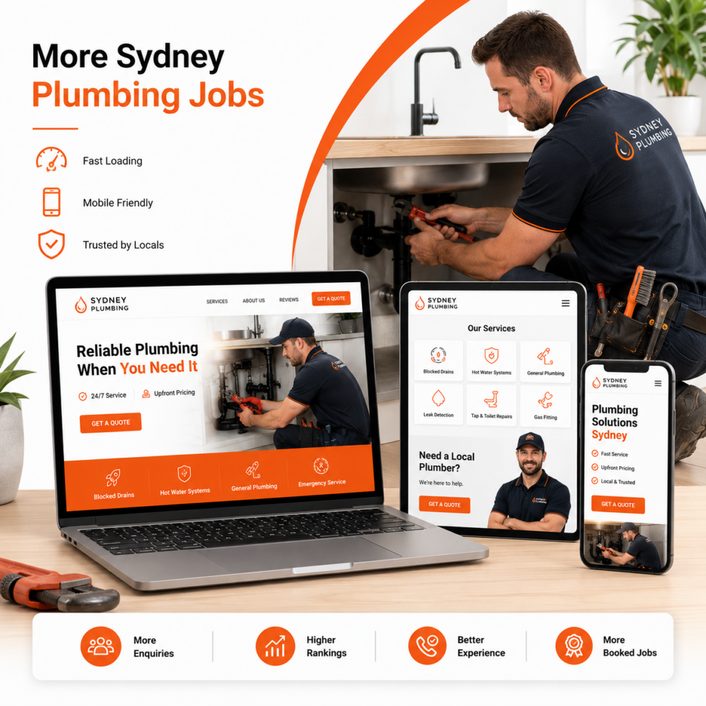 Website Design for Plumbers - with many features